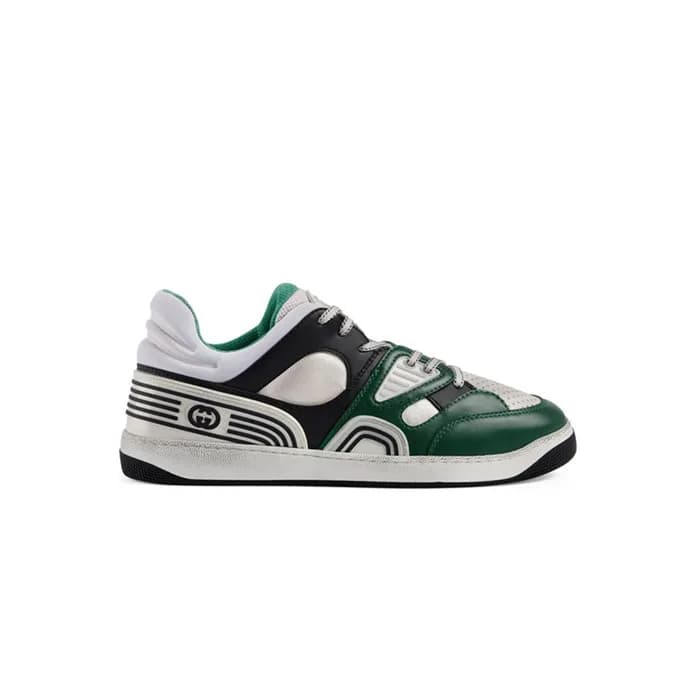 구찌 남/녀 배스킷 블랙/그린 스니커즈 【매장-170만원대】 - Gucci Unisex G… - 1