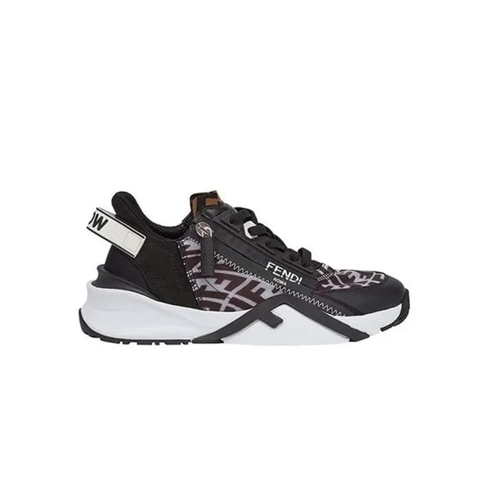 펜디 남성 플로우 블랙 나일론 로우탑 스니커즈 【매장-150만원대】 - Fendi Mens… - 1