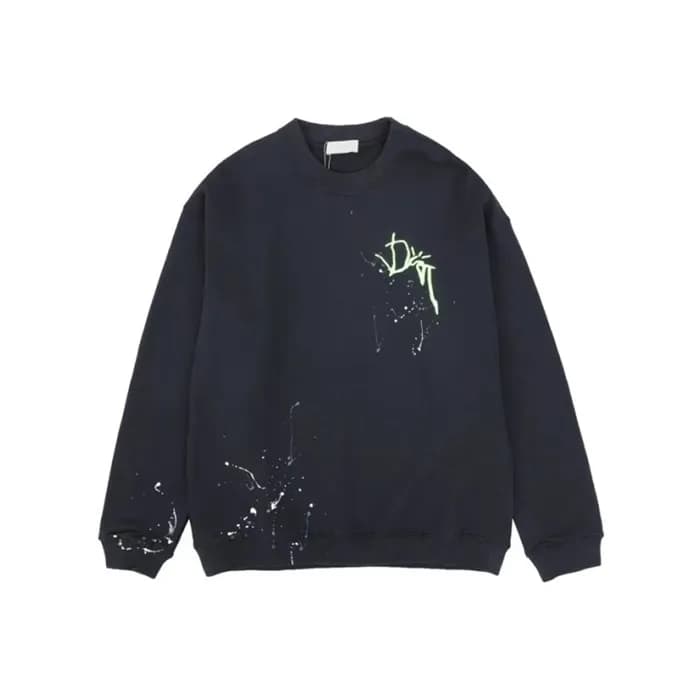 디올 남성 클래식 블랙 긴팔티 - Dior Mens Black Tshirts - di728… - 1