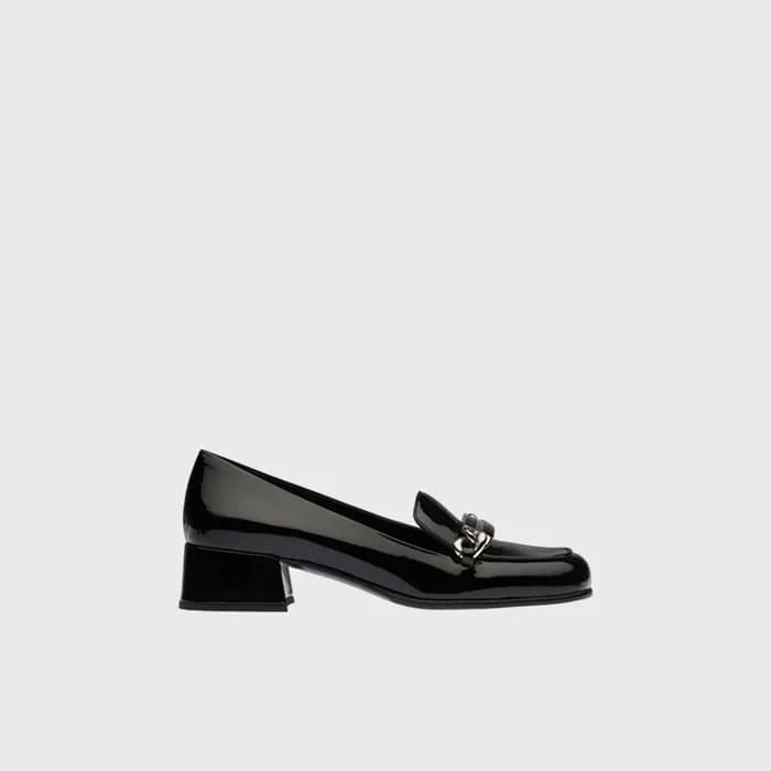 미우미우 여성 페이턴트 가죽 로퍼 【매장-200만원대】 - Miumiu Womens Bla… - 1