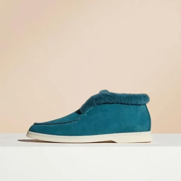 로로피아나 여성 블루 로퍼 - Loro Piana Womens Blue Loafer - l… - 1