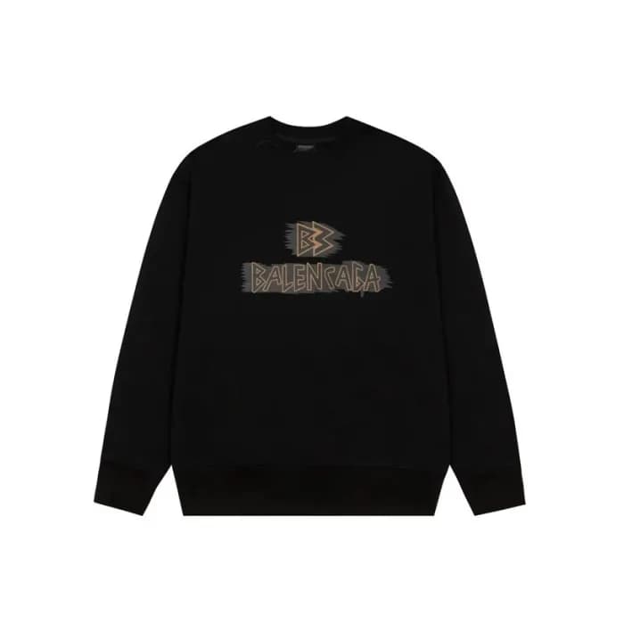발렌시아가 남성 블랙 맨투맨 - Balenciaga Mens Black Tshirts - … - 1