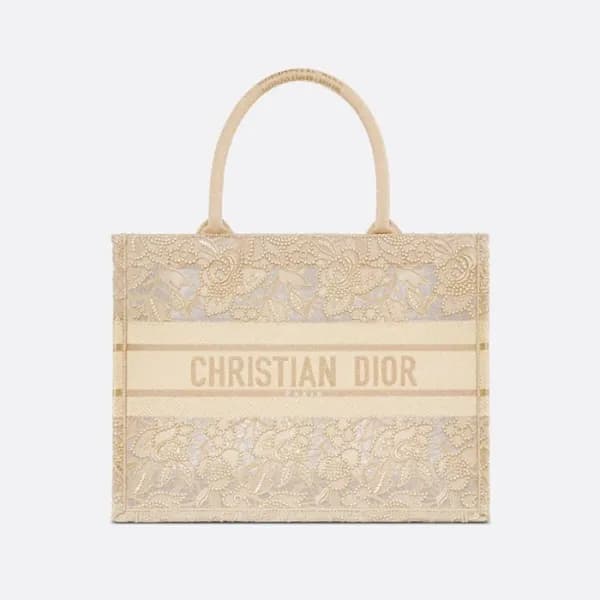 디올 여성 베이지 북토트 - Dior Womens Beige Book Tote - dib5… - 1