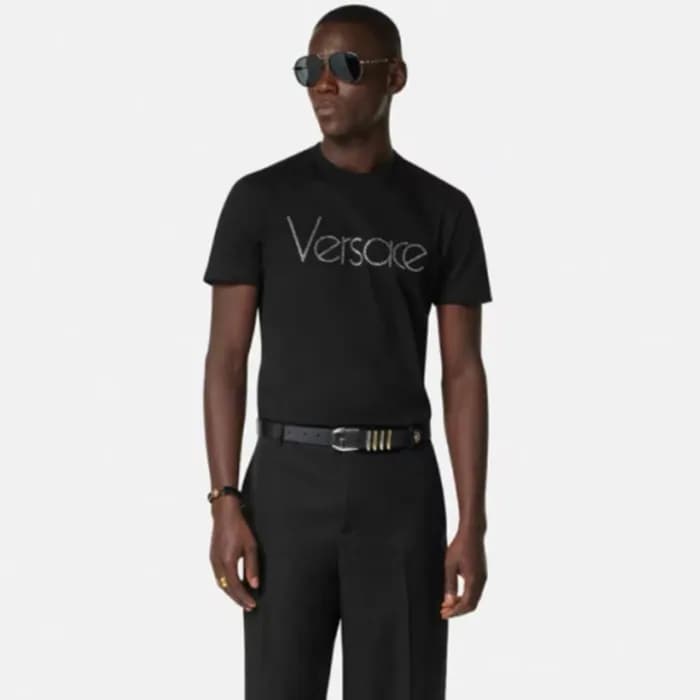 베르사체 남성 이니셜 반팔티 - Versace Mens Initial Tshirts - v… - 1