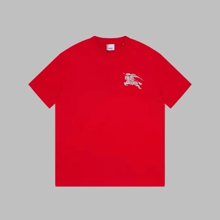 버버리 남성 레드 티셔츠 - Burberry Mens Red Tshirts - buc31… - 1