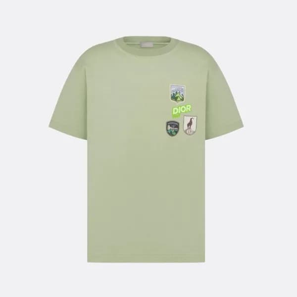 디올 남성 라운드 반팔 티셔츠 - Dior Mens Round Tshirt - dic634… - 1