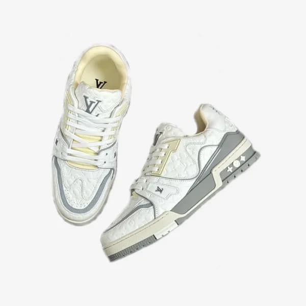루이비통 남성 그레이 스니커즈 - Louis vuitton Mens Gray Sneaker… - 1