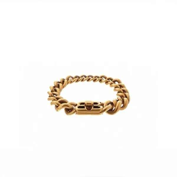 발렌시아가 남/녀 골드 팔찌 - Balenciaga Unisex Gold Bangle - …