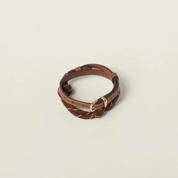미우미우 여성 이니셜 팔찌 - Miumiu Womens Initial Bangle - ac… - 1