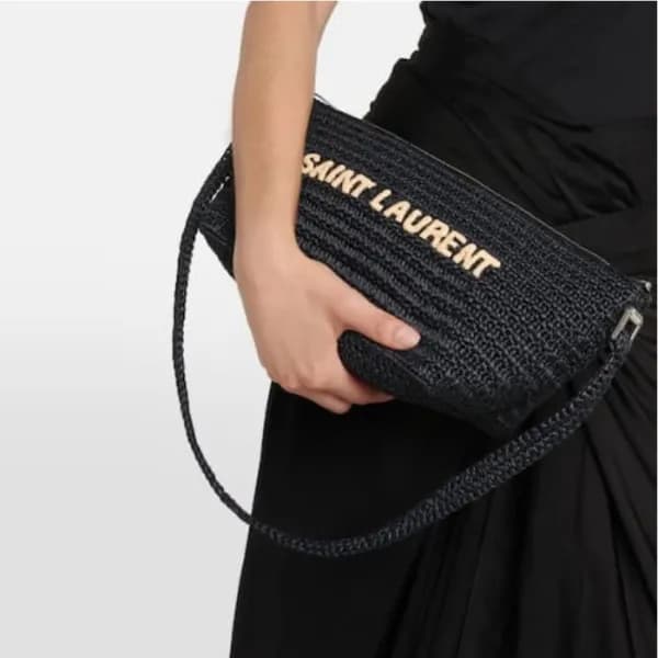 입생로랑 남/녀 라피아 크로스 백 - Saint Laurent Unisex Crossbod… - 1