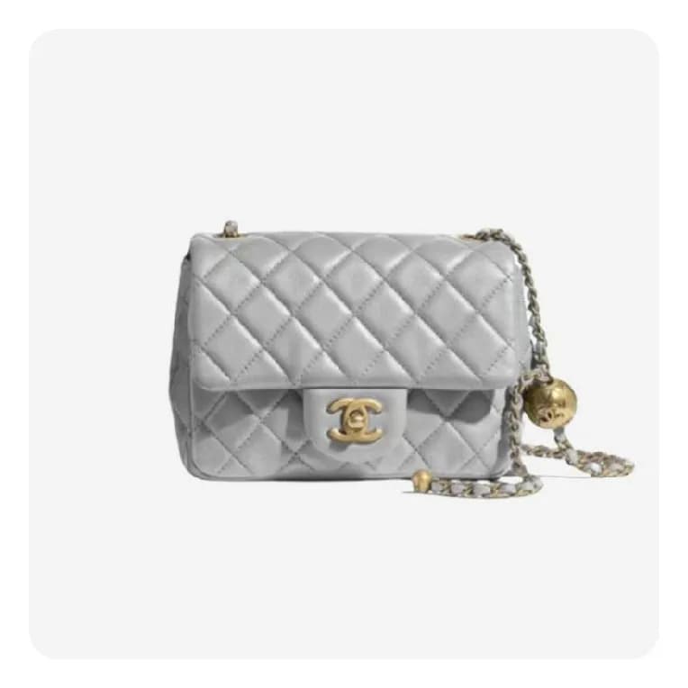샤넬 쁘띠삭 플랩백 골드볼 그레이 골드 - Chanel Petit Sac Flap Bag… - 1