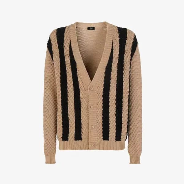 펜디 남성 브이넥 가디건 - Fendi Mens V-neck Cardigan - fec24… - 1