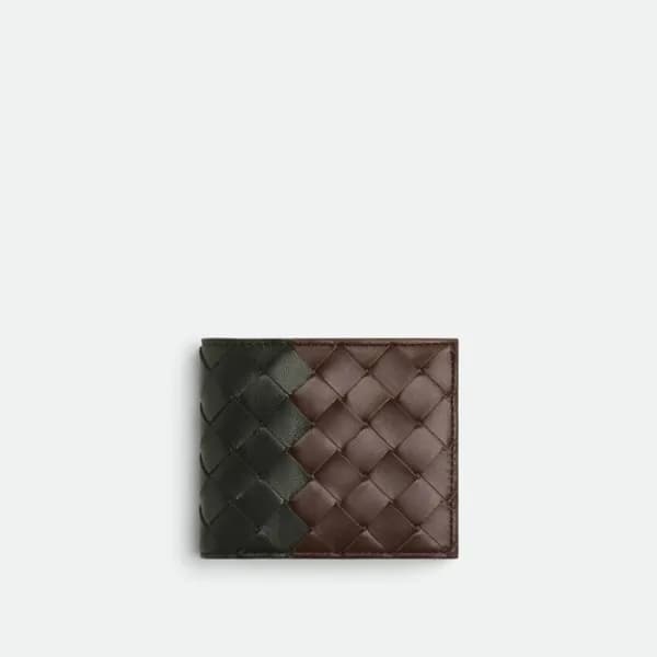 보테가베네타 남성 투톤 반지갑 - Bottega Veneta Mens Half Wallet… - 1