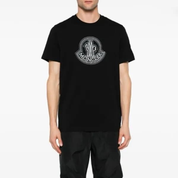 몽클레어 남성 화이트 반팔 티셔츠 - Moncler Mens White Tshirt - m… - 1