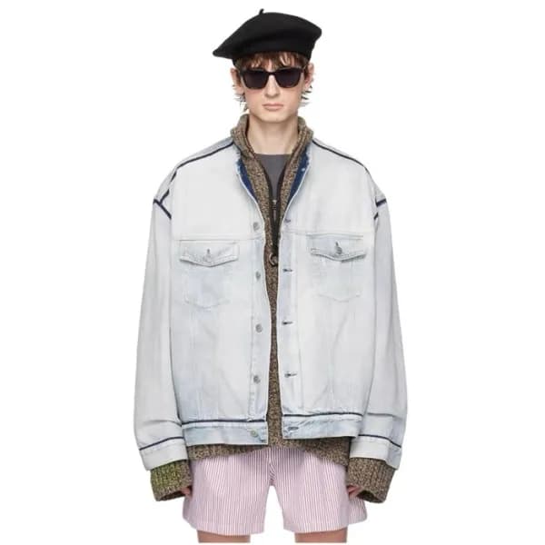 메종 마르지엘라 남성 데님 자켓 - Maison Margiela Mens Denim Jac… - 1