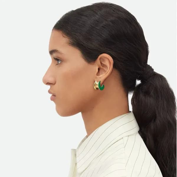 보테가베네타 여성 골드 이어링 - Bottega veneta Womens Gold Earr… - 1