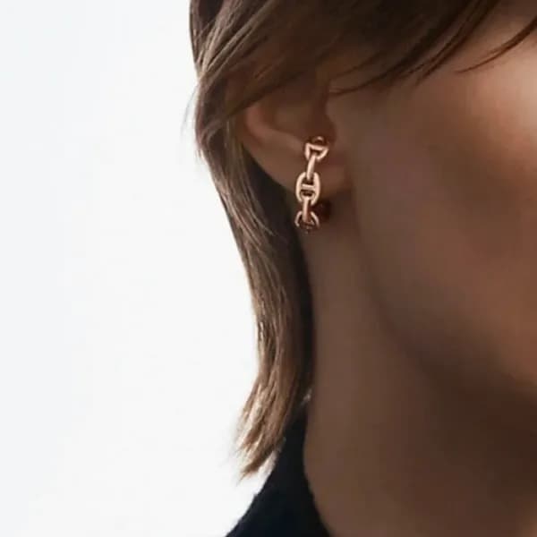에르메스 여성 골드 이어링 - Hermes Womens Gold Earring - acc4… - 1