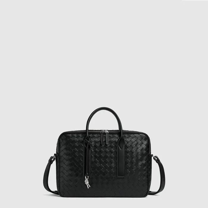 보테가베네타 남성 겟어웨이 서류가방 - Bottega Veneta Mens Black Br… - 1