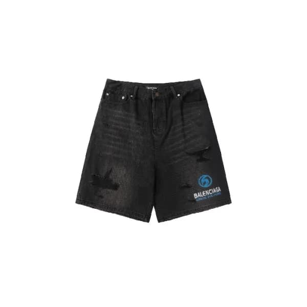 발렌시아가 남성 데님 쇼츠 - Balenciaga Mens Denim Shorts - ba… - 1