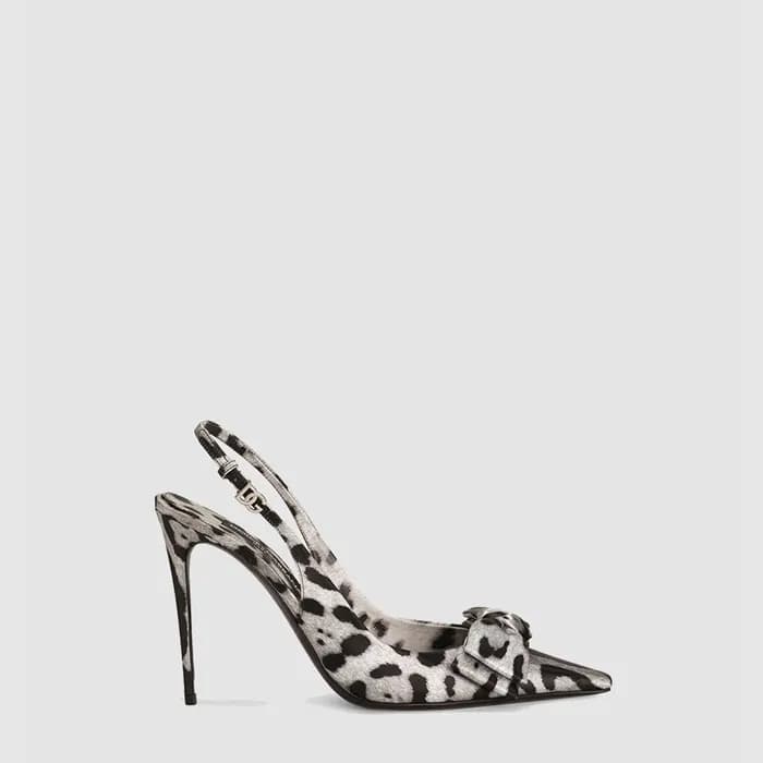 돌체앤가바나 여성 리본 새틴 슬링백 - Dolce&Gabbana Womens Satin S… - 1