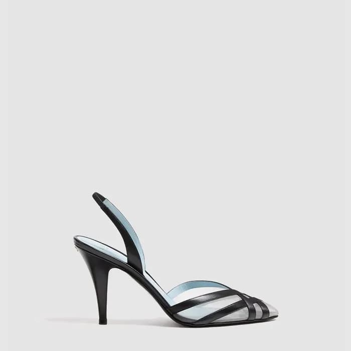 발렌티노 여성 메시 슬링백 펌프스 - Valentino Womens Mesh Slingba… - 1