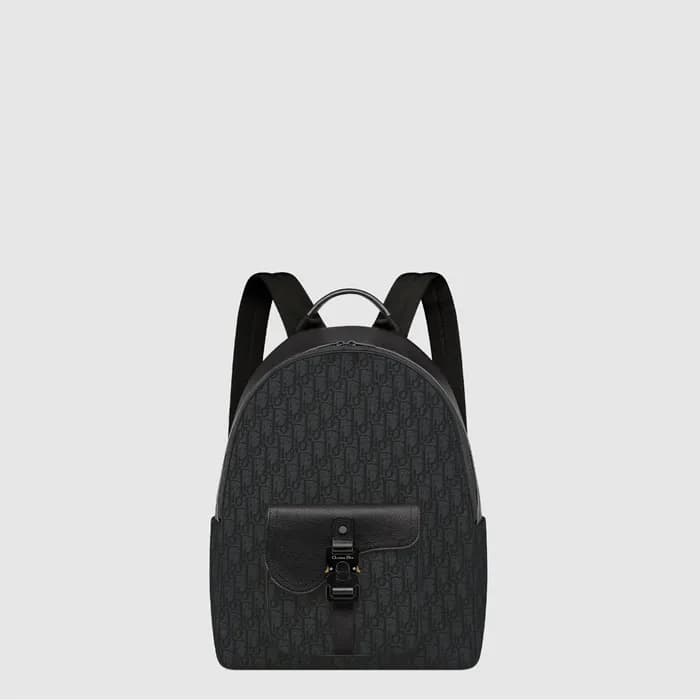 디올 남성 새들 지퍼 백팩 - Dior Mens Saddle Zipper Backpack … - 1