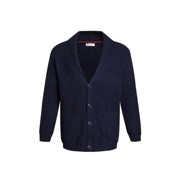 브루넬로쿠치넬리 남성 브이넥 가디건 - Brunello Cucinelli Mens V-ne… - 1