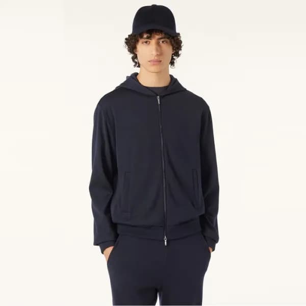 로로피아나 남성 집업 후드티 - Loro Piana Mens Zip-up Hoodie - … - 1