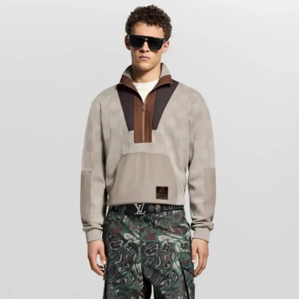 루이비통 남성 집업 맨투맨 - Louis vuitton Mens Zip-up Tshirt … - 1