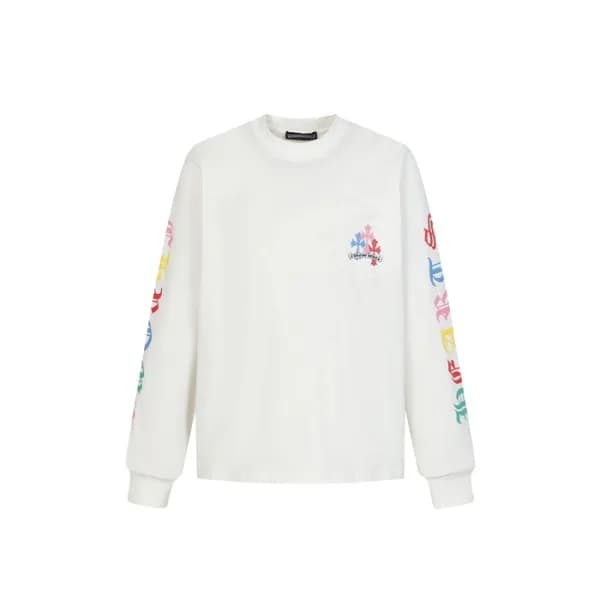 크롬하츠 남성 라운드 긴팔티 - Chrome Hearts Mens Round Tshirt … - 1