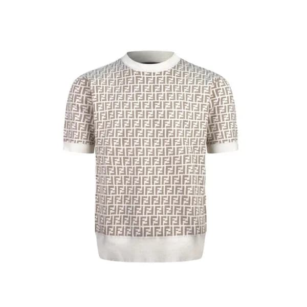 펜디 남성 라운드 반팔 티셔츠 - Fendi Mens Round Tshirt - fec12… - 1