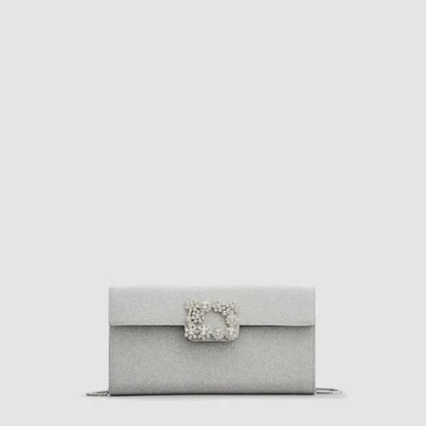 로저비비에 여성 플라워 스트라스 버클 클러치 - Roger Vivier Womens Flo… - 1