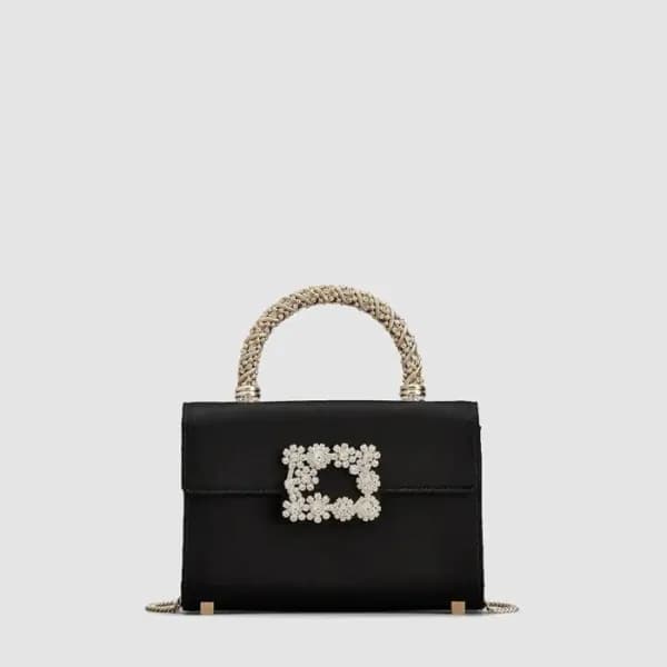 로저비비에 여성 쥬얼 이플로레슨스 미니 실크 사틴 클러치 - Roger Vivier Wom… - 1