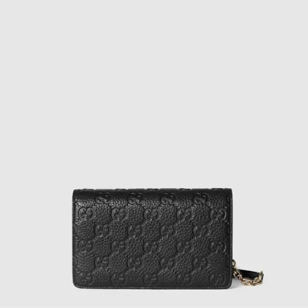 구찌 여성 GG 엠블럼 슈퍼 미니 숄더백 - Gucci Womens GG Emblem Su… - 1