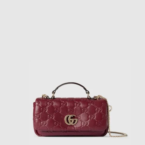 구찌 여성 GG 밀라노 미니 탑 핸들백 - Gucci Womens GG Milano Min… - 1