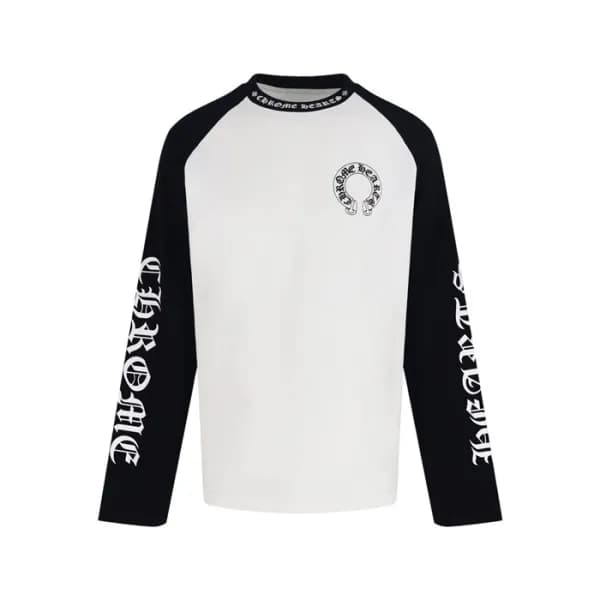 크롬하츠 남성 라운드 긴팔티 - Chrome Hearts Mens Round Tshirt … - 1
