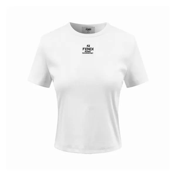펜디 여성 라운드 티셔츠 - Fendi Womens Round Tshirt - fec152… - 1