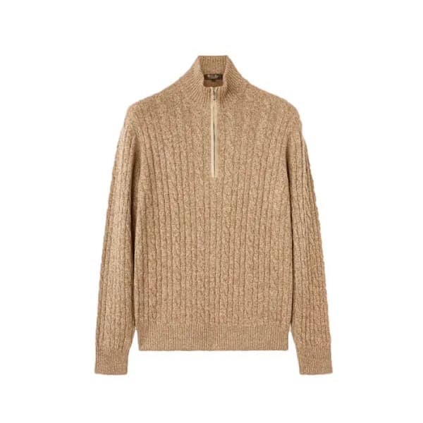 로로피아나 남성 집업 스웨터 - Loro Piana Mens Zip Up Sweater - lpc17467x