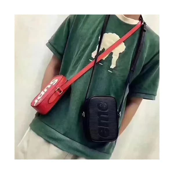 Louis Vuitton x supreme collabo cross bag,24cm - 루… - 1