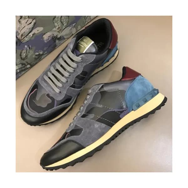Valentino 2018 Mens Leather Sneakers/Running shoes… - 1