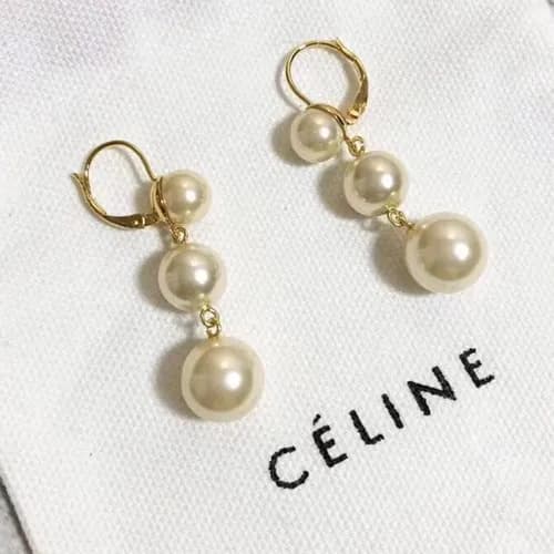 CELINE Yellow Gold Earring - 셀리느 여성용 18k도금 옐로우 골드 … - 1
