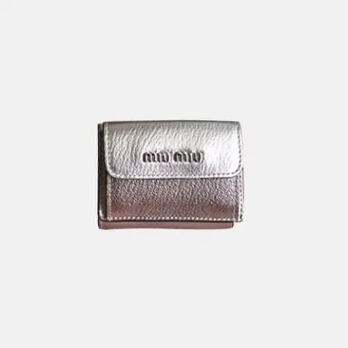 MiuMiu 2018 Ladies Madras Leather Wallet 5MH020# -… - 1