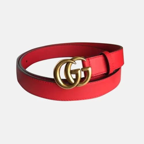 Gucci 2019 Ladies GG Buckle Leather Belt - 구찌 신상 여… - 1