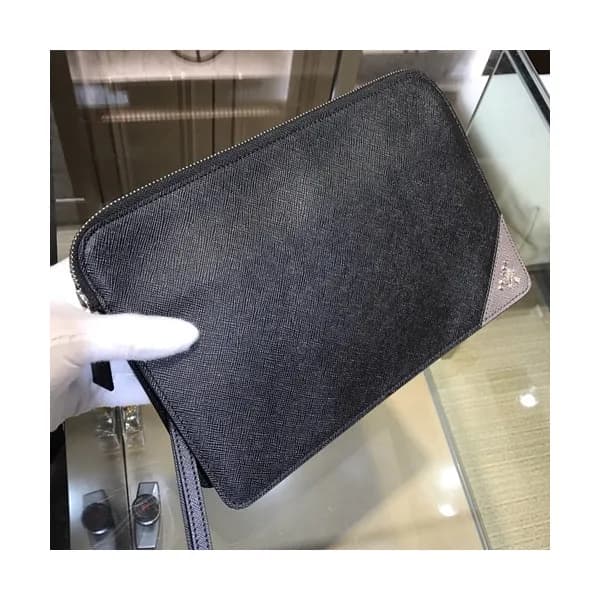 Prada Saffiano Mens Clutch Bag ,26.5CM - 프라다 사피아노 … - 1