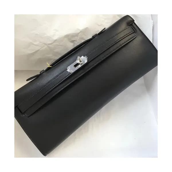 Hermes Kelly Cut Swift Leather Clutch Bag ,31cm - … - 1