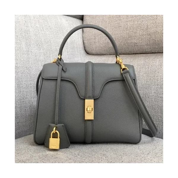 Celine 16 Leather Small Tote Shoulder Bag,23CM - 셀… - 1