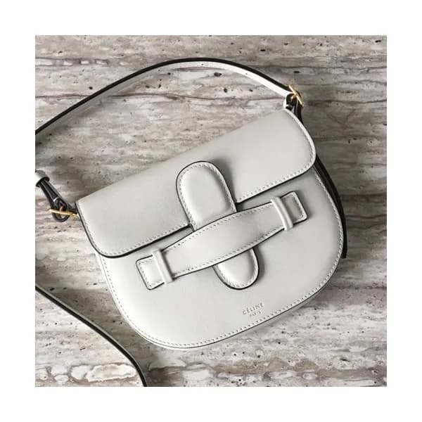 Celine Leather Saddle Shoulder Bag,17CM - 셀린느 레더 새… - 1