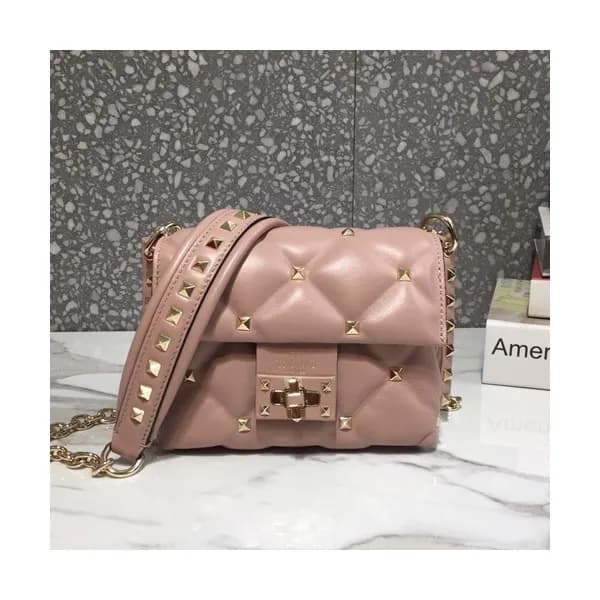 Valentino 2019 Leather Garavani CandyStud Mini Cha… - 1