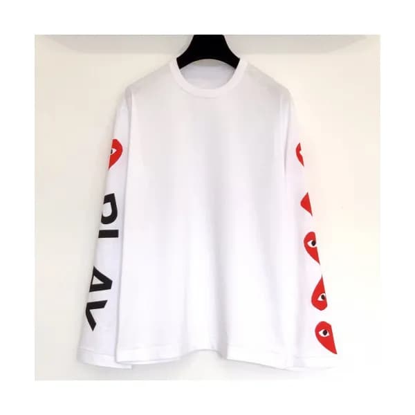 Cdgplay 2019 Mens Print Heart Tshirt - 꼼데가르송 남성 프린… - 1