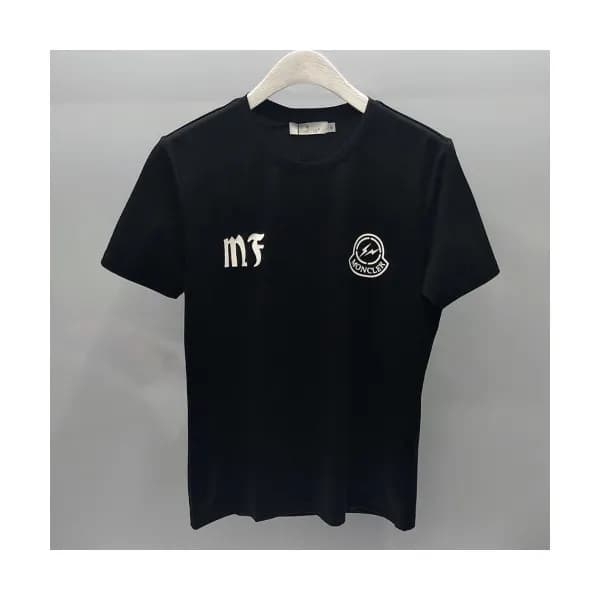 Moncler 2019 Mens Printing Logo Cotton Short Slee… - 1
